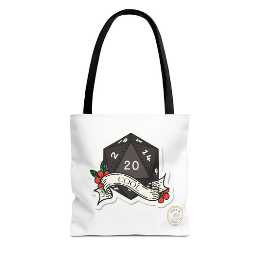 Ones & Twenties D&D Tote Bag – Geeky Gamer Carry-All for Tabletop Adventures