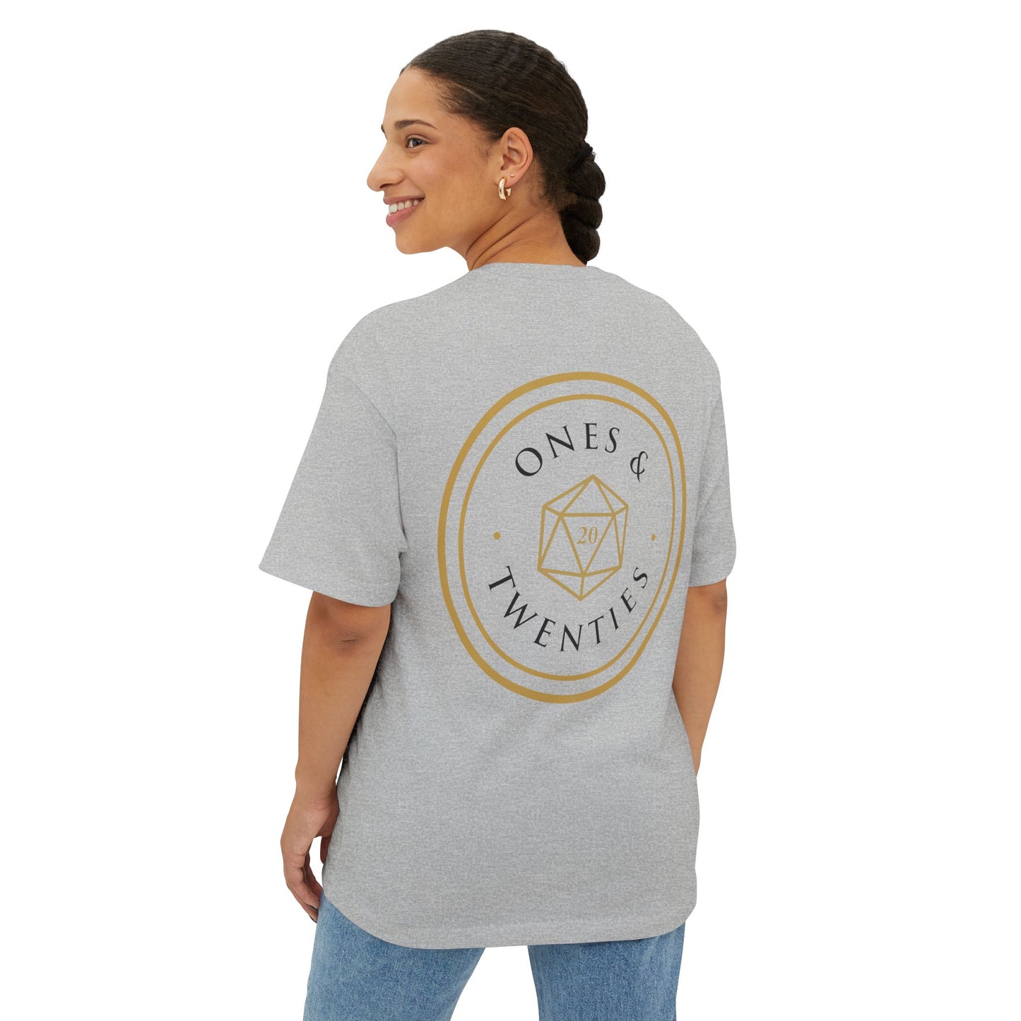 Ones & Twenties Oversized Boxy Tee – Unisex Streetwear Fit