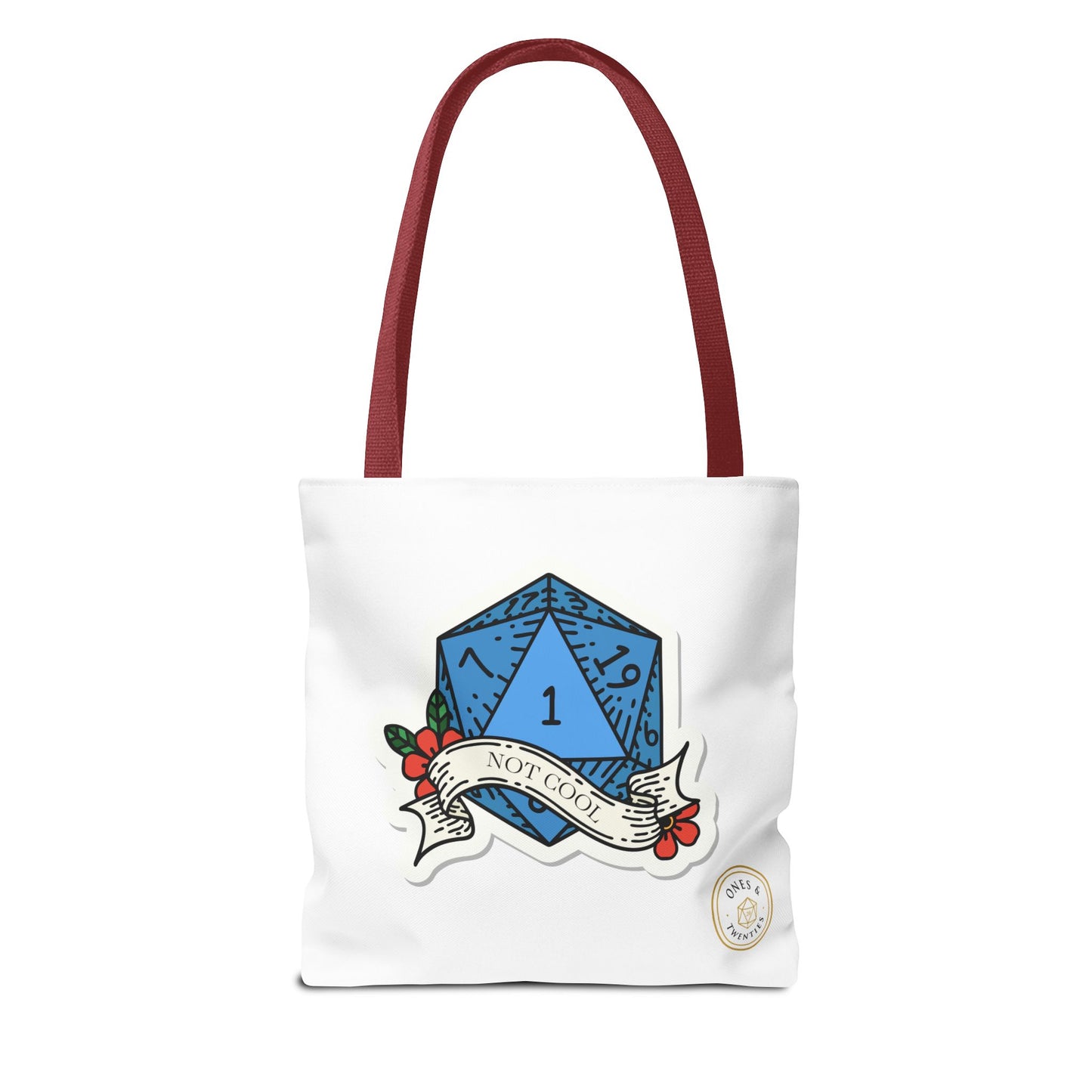 Ones & Twenties D&D Tote Bag – Geeky Gamer Carry-All for Tabletop Adventures