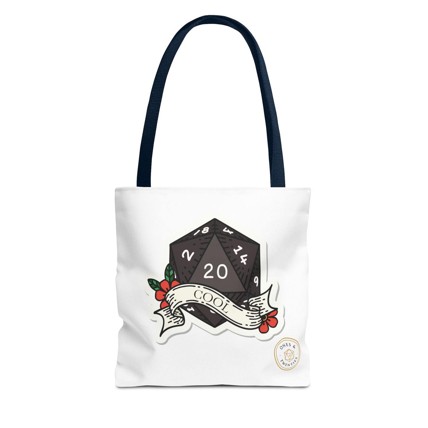 Ones & Twenties D&D Tote Bag – Geeky Gamer Carry-All for Tabletop Adventures