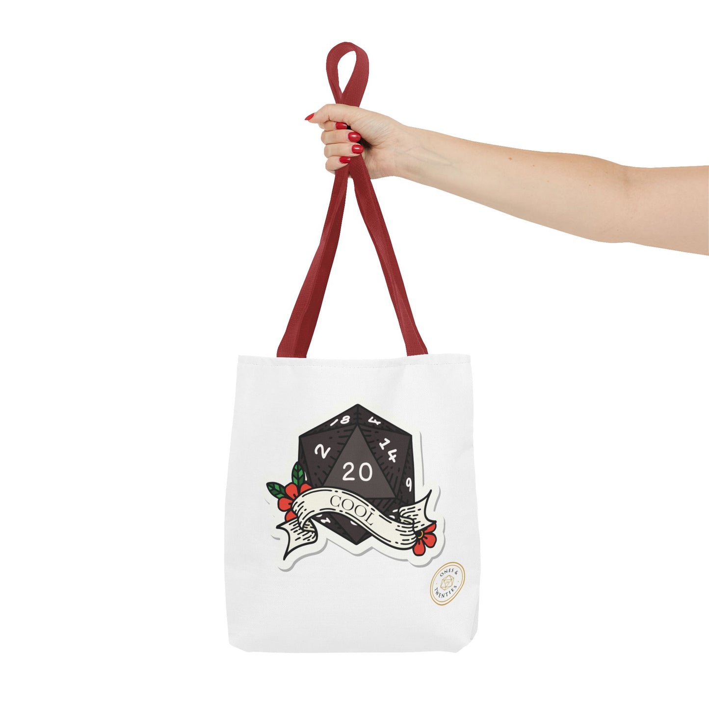 Ones & Twenties D&D Tote Bag – Geeky Gamer Carry-All for Tabletop Adventures