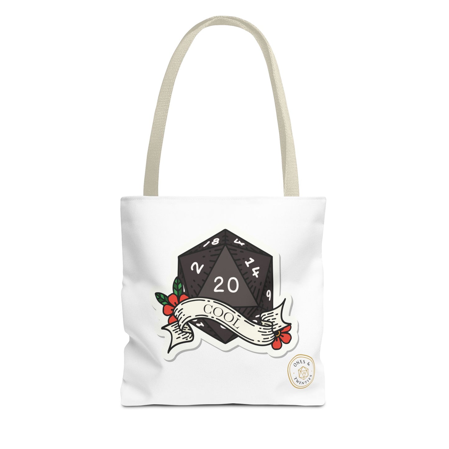 Ones & Twenties D&D Tote Bag – Geeky Gamer Carry-All for Tabletop Adventures