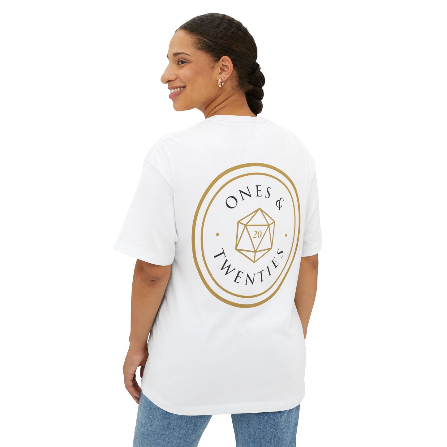 Ones & Twenties Oversized Boxy Tee – Unisex Streetwear Fit