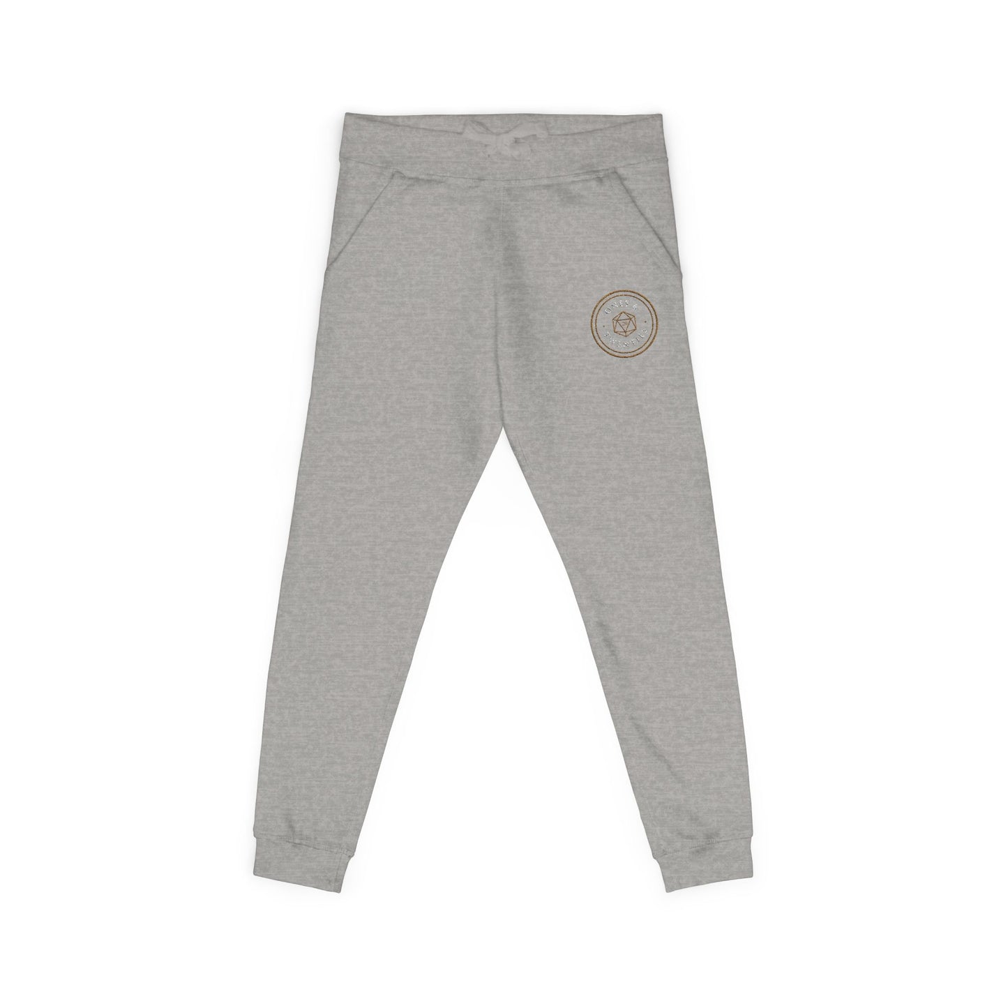 Ones & Twenties Emblem Embroidered Fleece Sweatpants – Unisex Gamer Loungewear