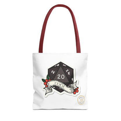 Ones & Twenties D&D Tote Bag – Geeky Gamer Carry-All for Tabletop Adventures
